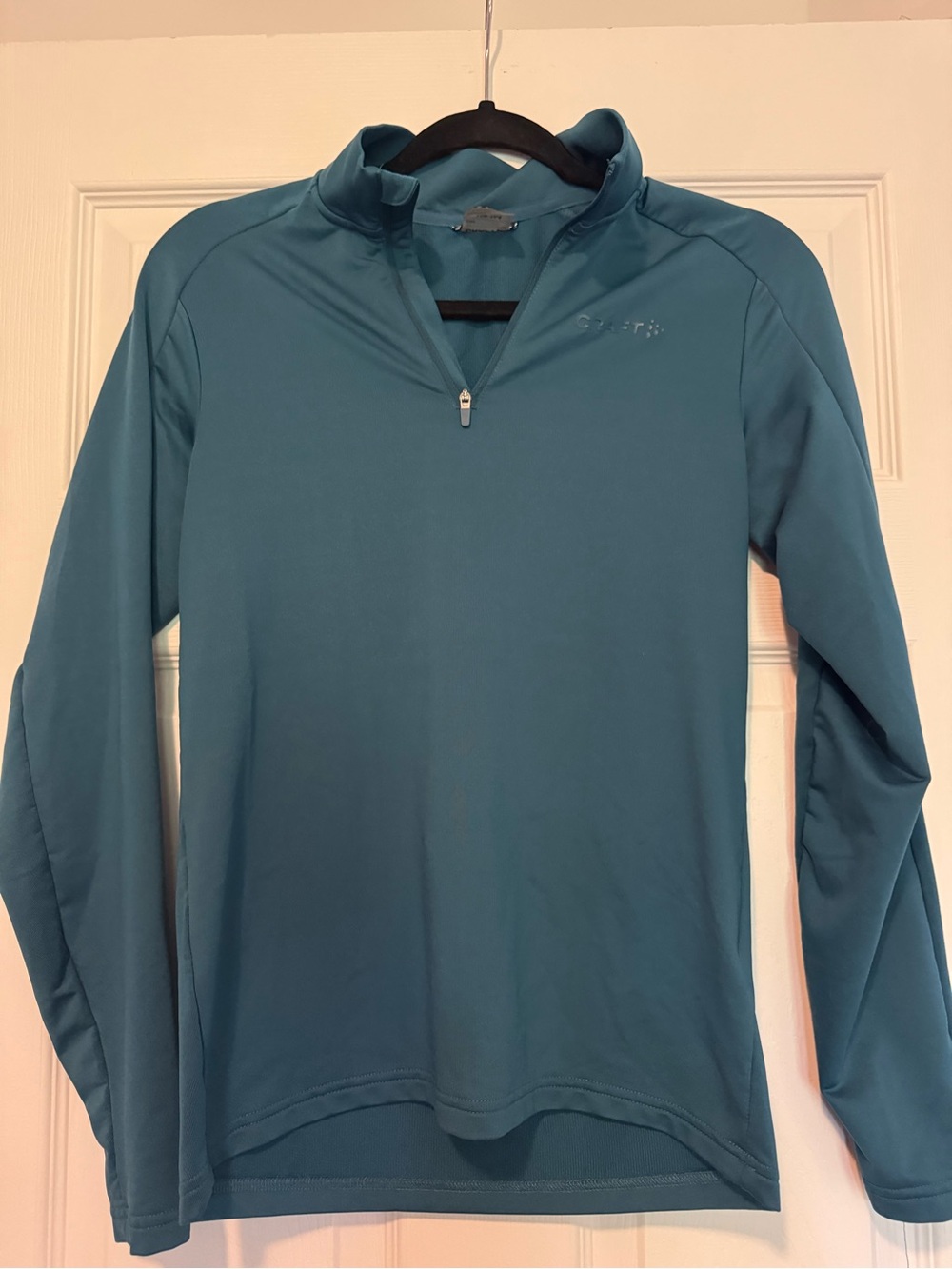 Craft kids Teal Long-Sleeve Performance Half-Zip size 13-14 (158-164)